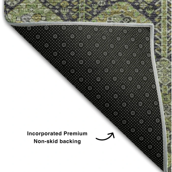 Addison Mayfield Green AMF574 - 8ft. Round Rug