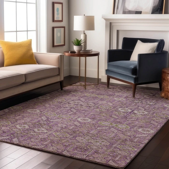 Addison Mayfield Purple AMF574 9ft. x 12ft. Rect. Rug
