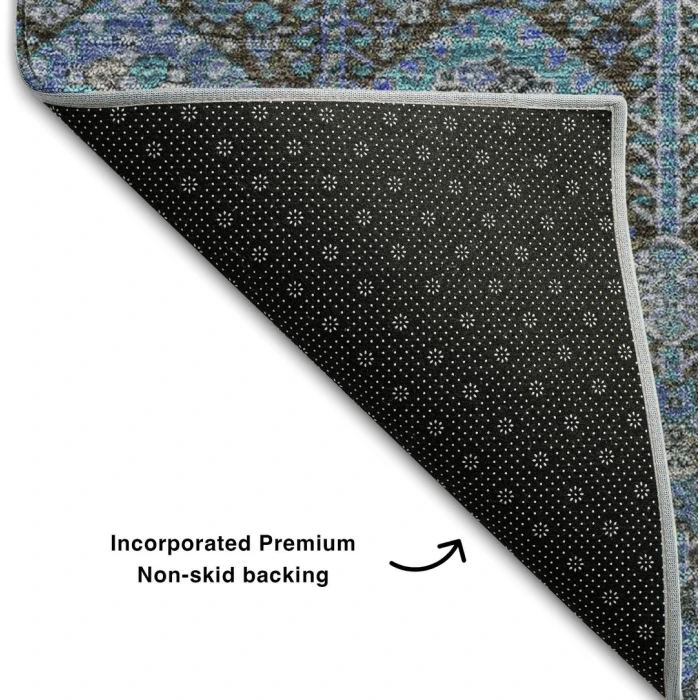Addison Mayfield Teal AMF574 8ft. x 10ft. Rect. Rug