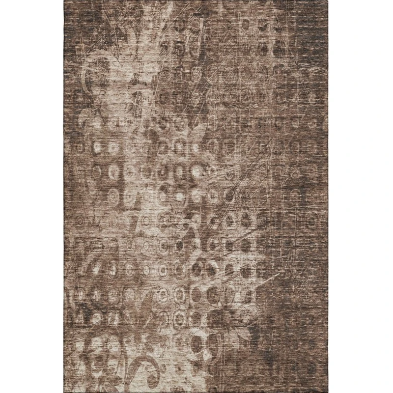 Addison Mayfield Brown AMF577 - 8ft. Round Rug