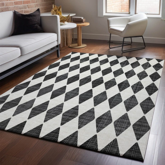 Addison Mayfield Black AMF578 9ft. x 12ft. Rect. Rug