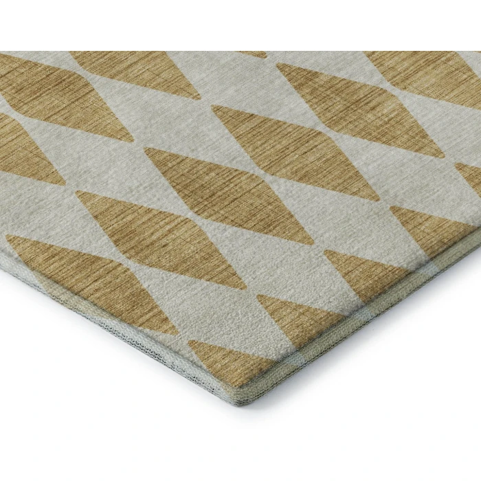 Addison Mayfield Gold AMF578 - 8ft. Round Rug