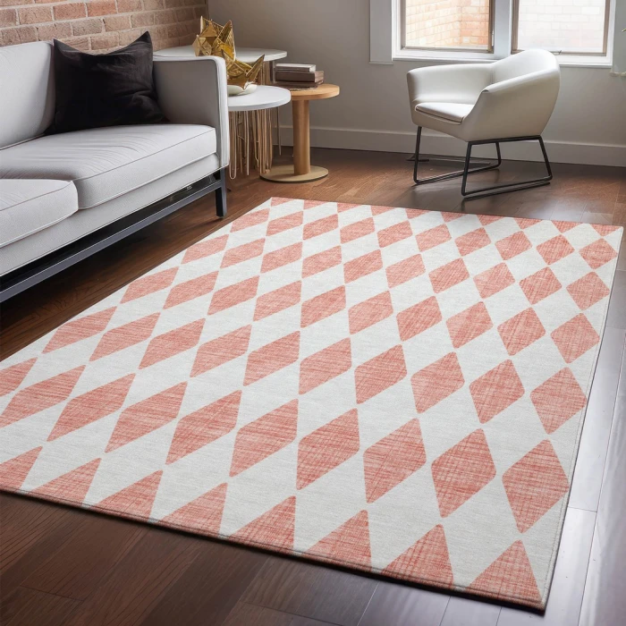Addison Mayfield Orange AMF578 - 8ft. Round Rug