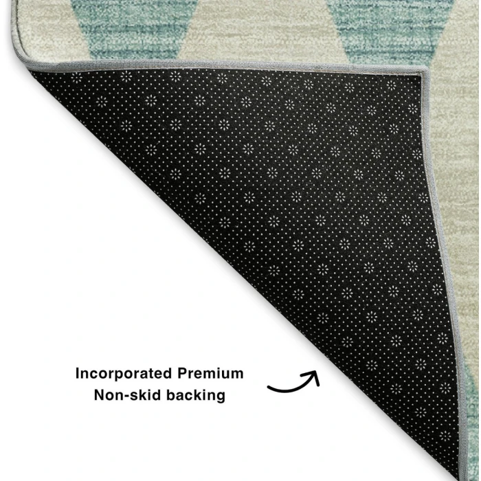 Addison Mayfield Teal AMF578 - 8ft. Round Rug