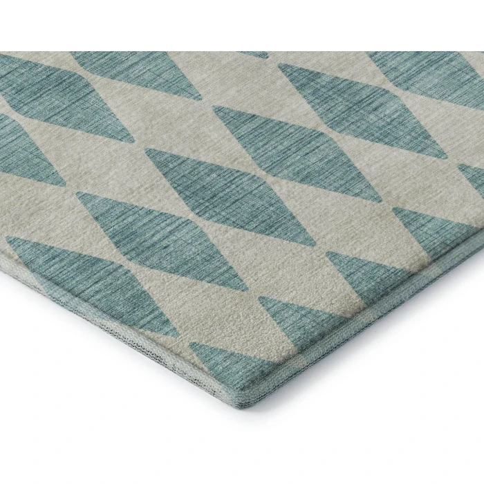 Addison Mayfield Teal AMF578 - 8ft. Round Rug
