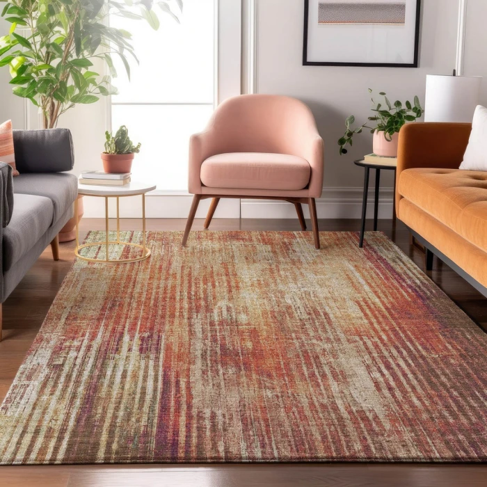 Addison Mayfield Orange AMF582 9ft. x 12ft. Rect. Rug