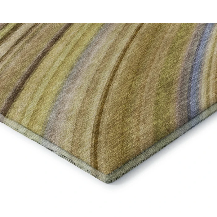 Addison Mayfield Brown AMF585 - 8ft. Round Rug