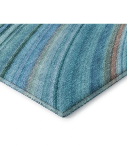 Addison Mayfield Teal AMF585 8ft. x 10ft. Rect. Rug
