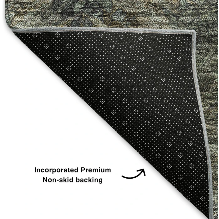 Addison Mayfield Brown AMF590 - 8ft. Round Rug