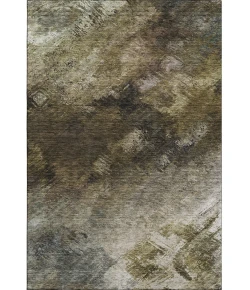Addison Mayfield Brown AMF590 - 8ft. Round Rug