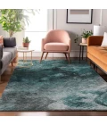 Addison Mayfield Teal AMF590 2ft. 3in. x 7ft. 6in. Rect. Rug
