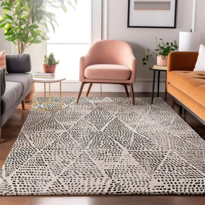 Addison Mayfield Ivory AMF591 - 8ft. Round Rug