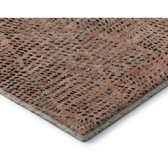 Addison Mayfield Orange AMF591 - 8ft. Round Rug
