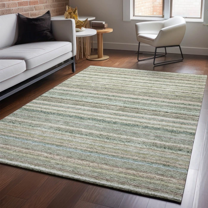 Addison Mayfield Green AMF598 - 8ft. Round Rug