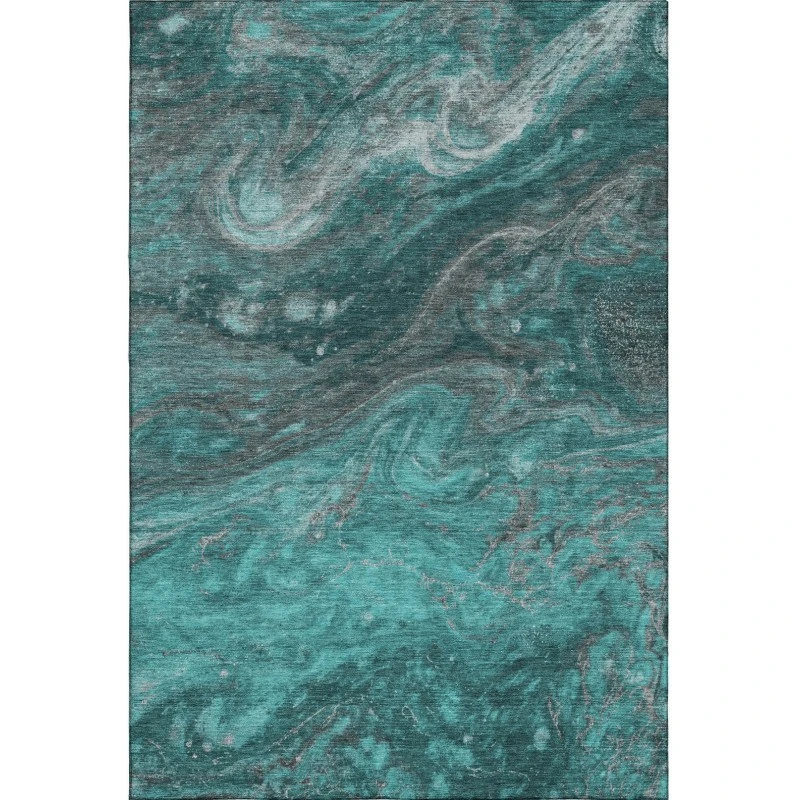 Addison Mayfield Teal AMF599 5ft. x 7ft. 6in. Rect. Rug