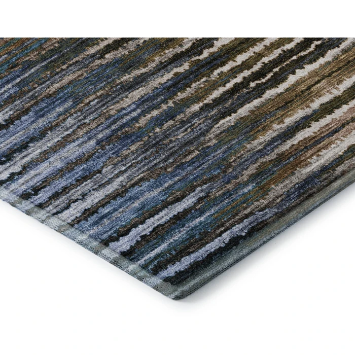Addison Mayfield Blue AMF604 - 8ft. Round Rug