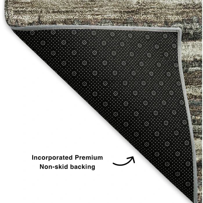Addison Mayfield Brown AMF604 - 8ft. Round Rug