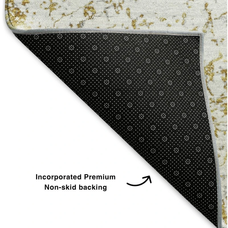 Addison Mayfield Gold AMF606 - 8ft. Round Rug
