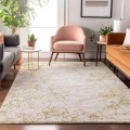 Addison Mayfield Gold AMF606 - 8ft. Round Rug