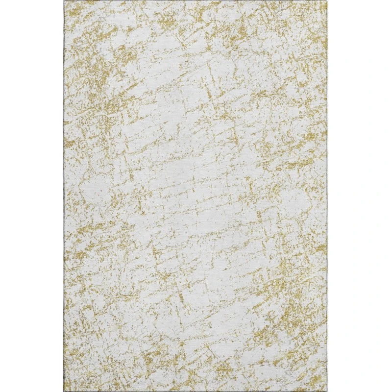 Addison Mayfield Gold AMF606 - 8ft. Round Rug