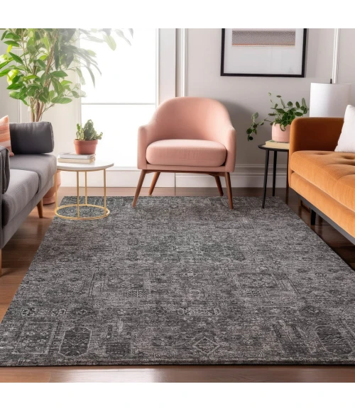 Addison Mayfield Gray AMF611 - 8ft. Round Rug