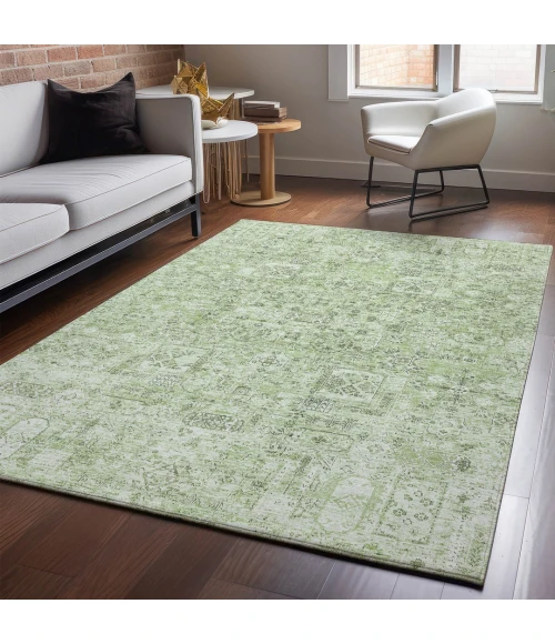 Addison Mayfield Green AMF611 - 8ft. Round Rug
