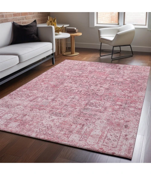 Addison Mayfield Pink AMF611 - 8ft. Round Rug