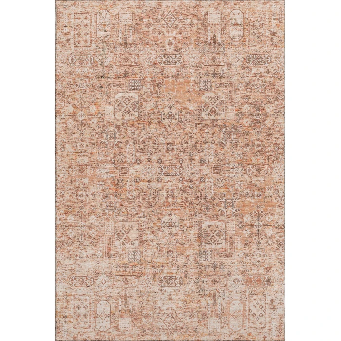 Addison Mayfield Orange AMF611 - 8ft. Round Rug