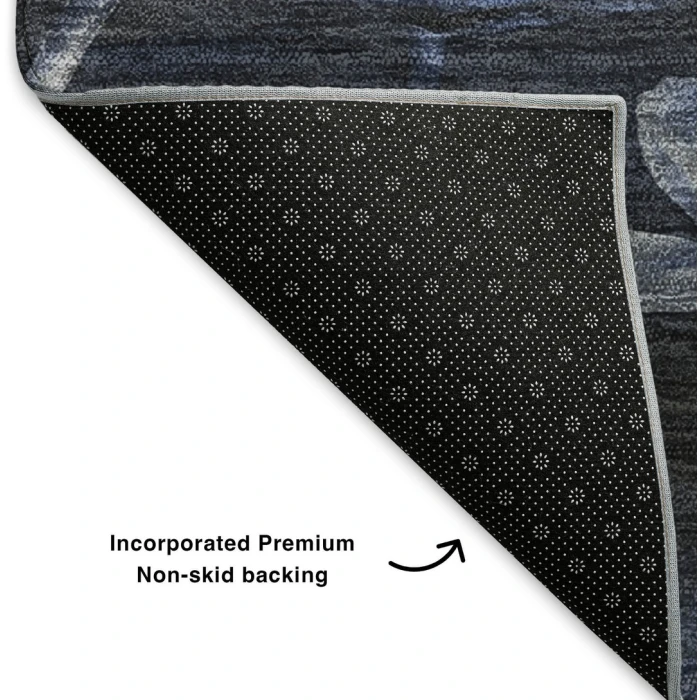 Addison Mayfield Blue AMF613 - 8ft. Round Rug