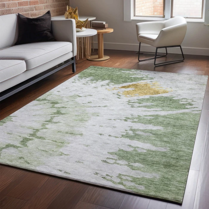 Addison Mayfield Green AMF614 - 8ft. Round Rug