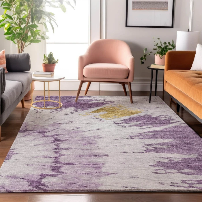 Addison Mayfield Purple AMF614 9ft. x 12ft. Rect. Rug