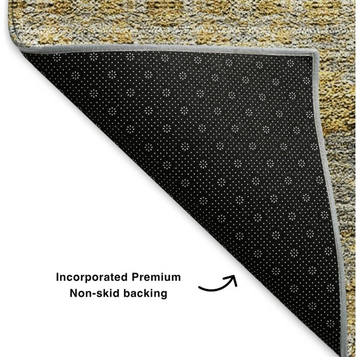 Addison Mayfield Gold AMF615 - 8ft. Round Rug