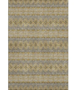 Addison Mayfield Gold AMF615 - 8ft. Round Rug