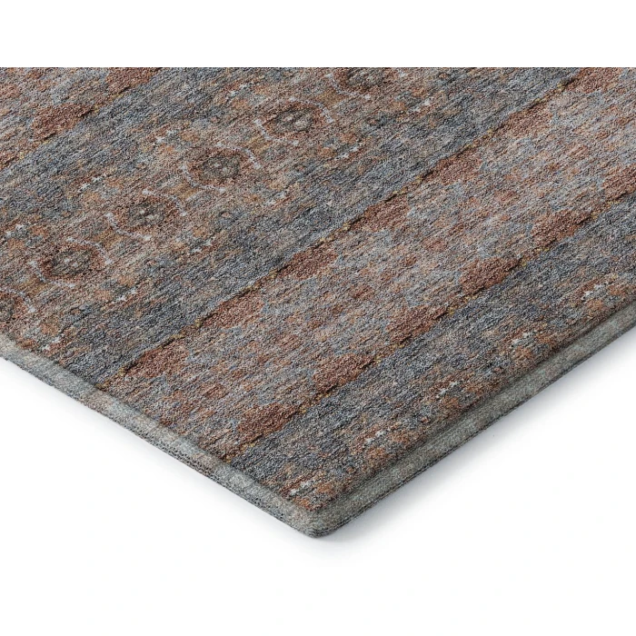 Addison Mayfield Orange AMF615 - 8ft. Round Rug