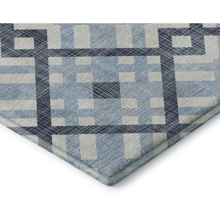 Addison Mayfield Blue AMF616 - 8ft. Round Rug