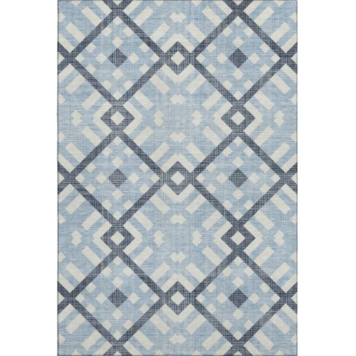 Addison Mayfield Blue AMF616 - 8ft. Round Rug