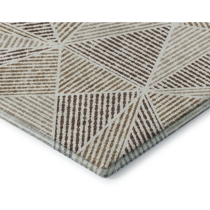 Addison Mayfield Brown AMF618 - 8ft. Round Rug