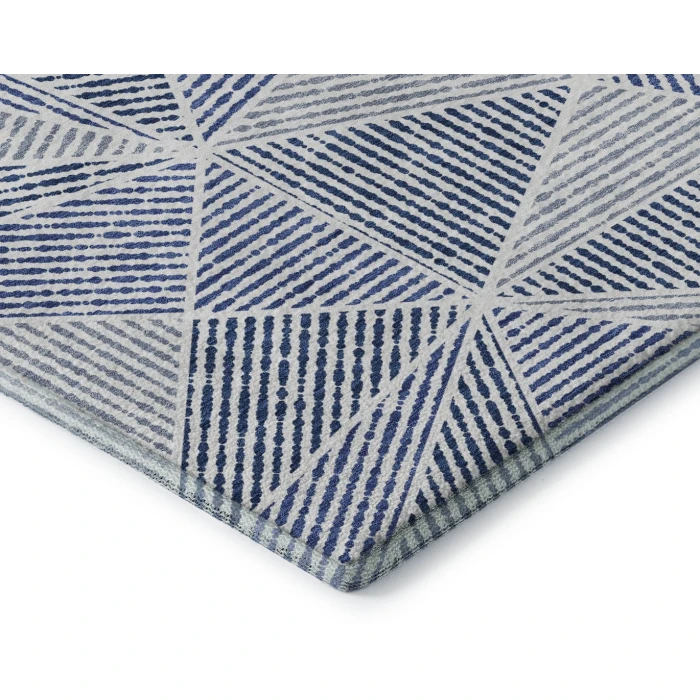 Addison Mayfield Blue AMF618 - 8ft. Round Rug