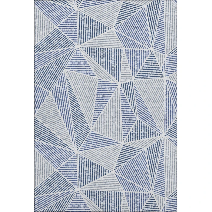 Addison Mayfield Blue AMF618 - 8ft. Round Rug