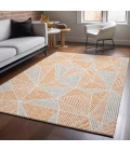 Addison Mayfield Orange AMF618 - 8ft. Round Rug