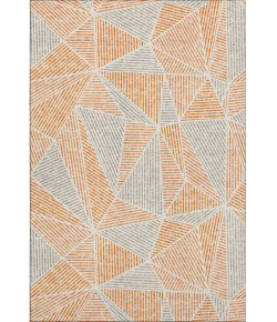 Addison Mayfield Orange AMF618 - 8ft. Round Rug