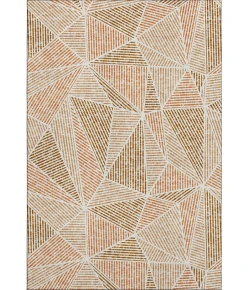Addison Mayfield Orange AMF618 - 8ft. Round Rug