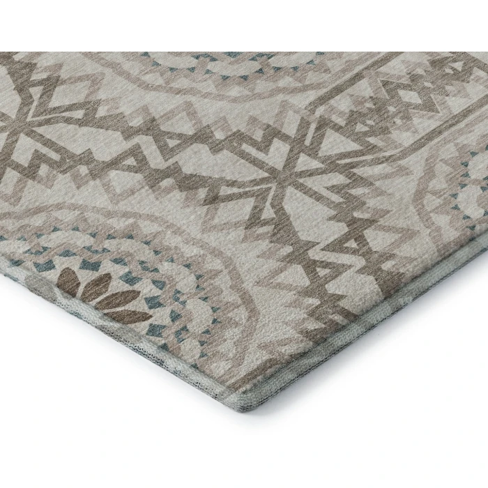 Addison Mayfield Brown AMF619 - 8ft. Round Rug