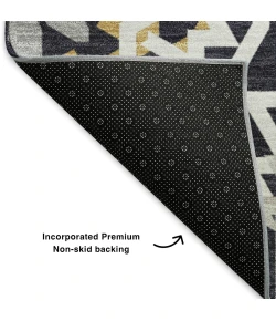 Addison Mayfield Black AMF619 2ft. 3in. x 7ft. 6in. Rect. Rug