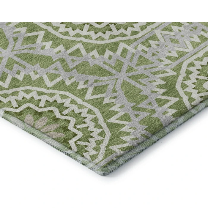Addison Mayfield Green AMF619 - 8ft. Round Rug