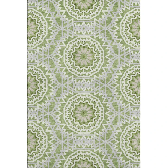 Addison Mayfield Green AMF619 - 8ft. Round Rug