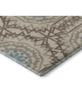 Addison Mayfield Brown AMF619 - 8ft. Round Rug