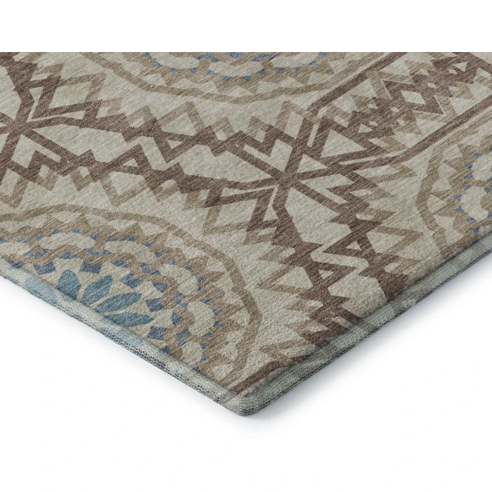 Addison Mayfield Brown AMF619 - 8ft. Round Rug