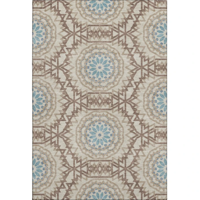 Addison Mayfield Brown AMF619 - 8ft. Round Rug