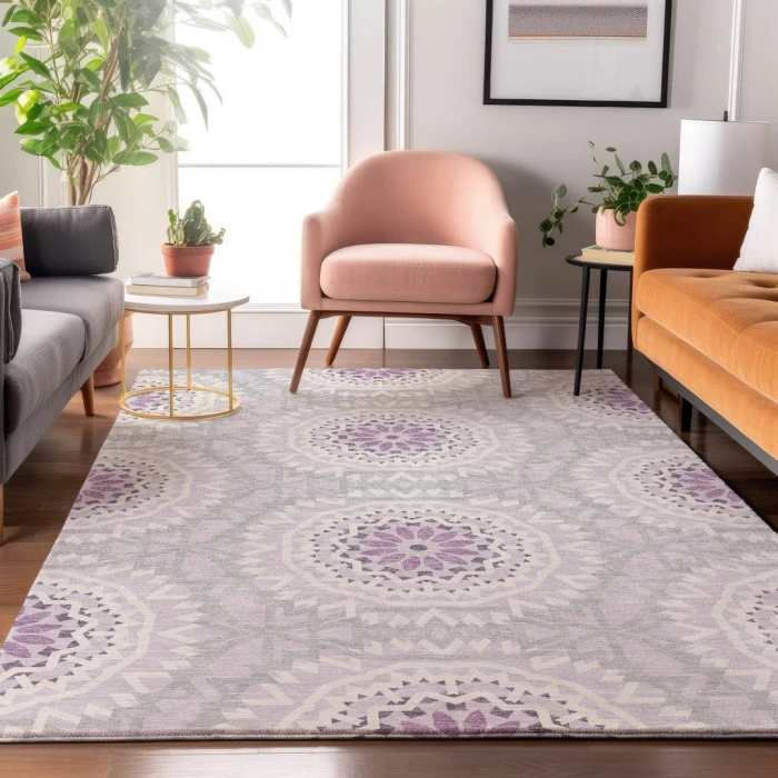 Addison Mayfield Purple AMF619 8ft. x 10ft. Rect. Rug